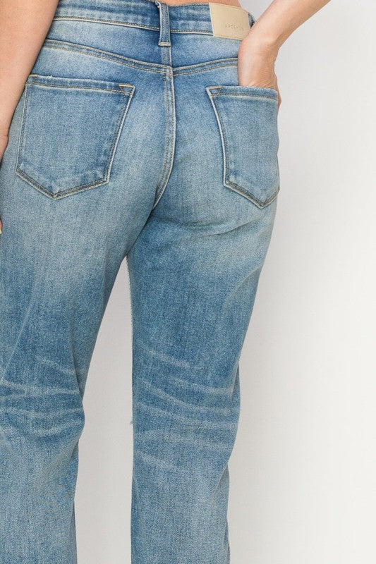 High Rise Stretch Mom Jeans