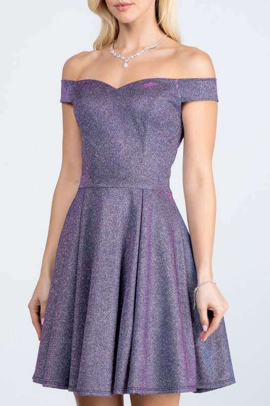Off The Shoulder Skater Dress