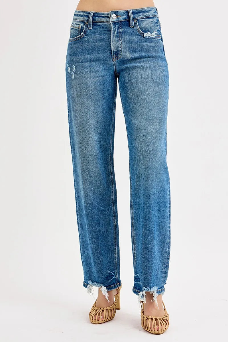 Mid Rise Baggy Jeans