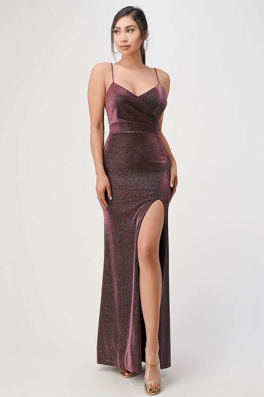 Sparkling Knit Jacquard Gown