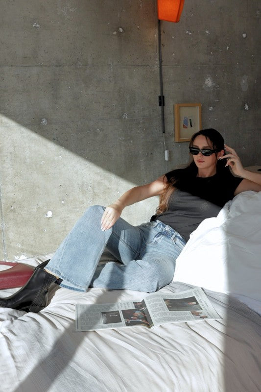 Mid Rise Holly Flare Jeans