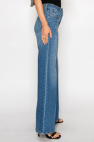 High Rise Tummy Control Relaxed Palazzo Jeans