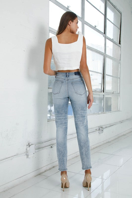 High Rise Girlfriend Jeans