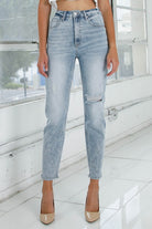 High Rise Girlfriend Jeans