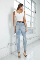 High Rise Girlfriend Jeans