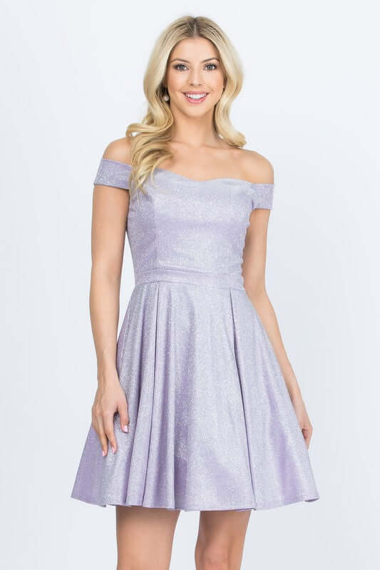 Off The Shoulder Skater Dress
