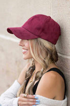 Suede Boyfriend Ball Cap Hat