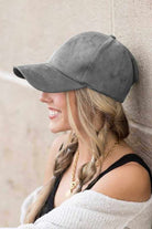 Suede Boyfriend Ball Cap Hat