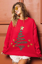 BiBi Sequin Star Tinsel Christmas Sweater