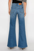 High Rise Tummy Control Relaxed Palazzo Jeans