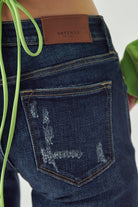 Mid Rise Stretch Super Flare Jeans