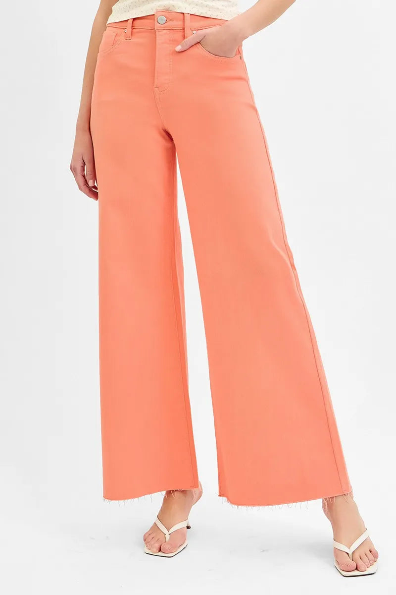 Tummy Control High Rise Wide Leg Jeans