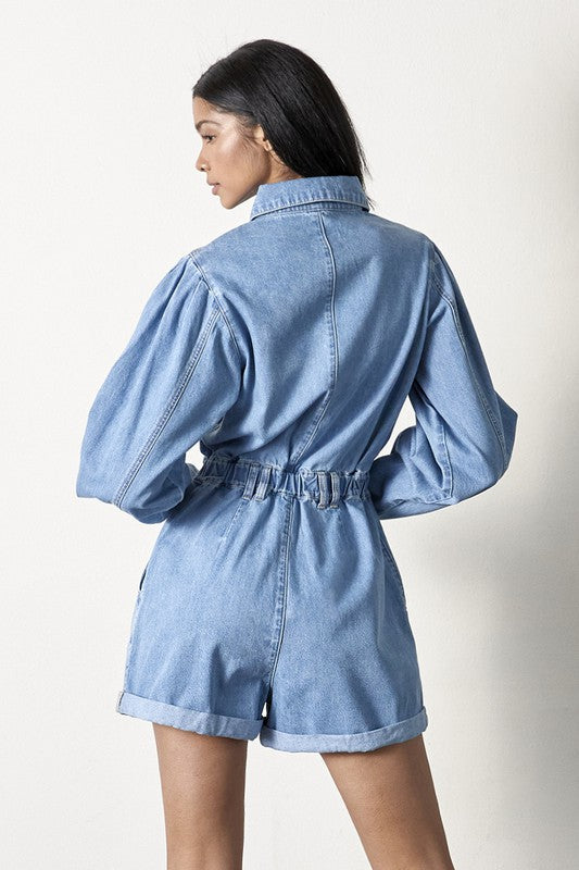 Vintage Denim Romper
