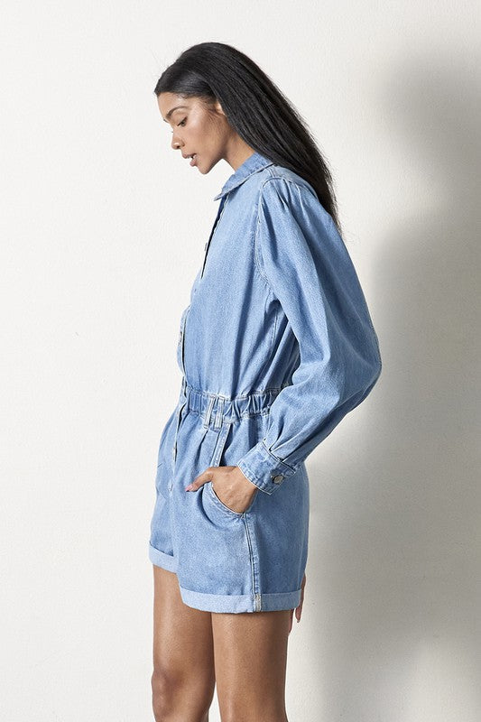 Vintage Denim Romper