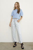 High Rise Balloon Slouch Jeans