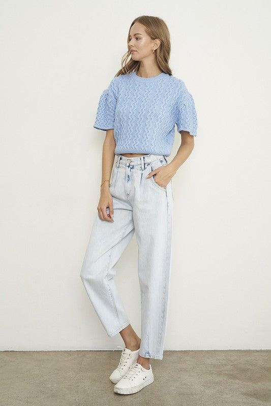 High Rise Balloon Slouch Jeans