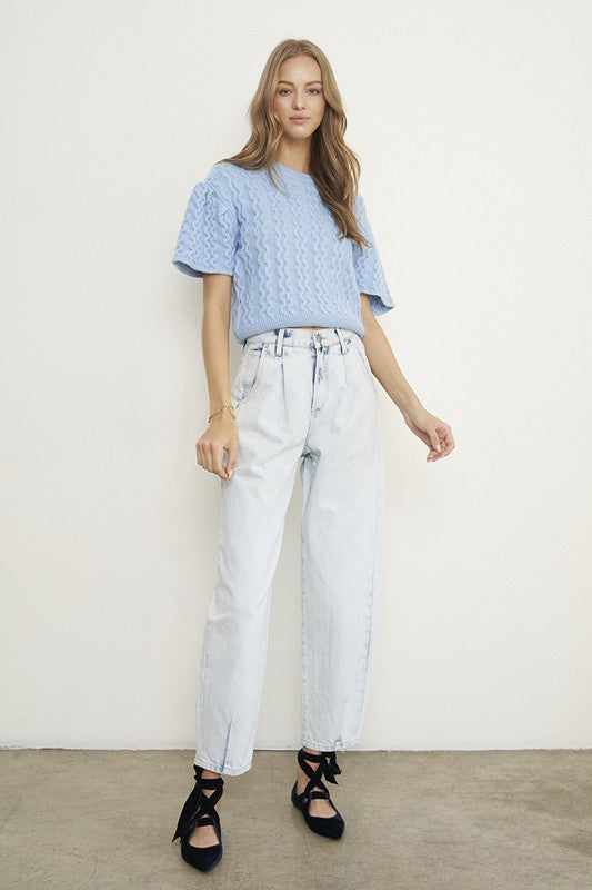 High Rise Balloon Slouch Jeans