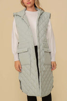 TIMING Oversized Quilted Midi Jacket
