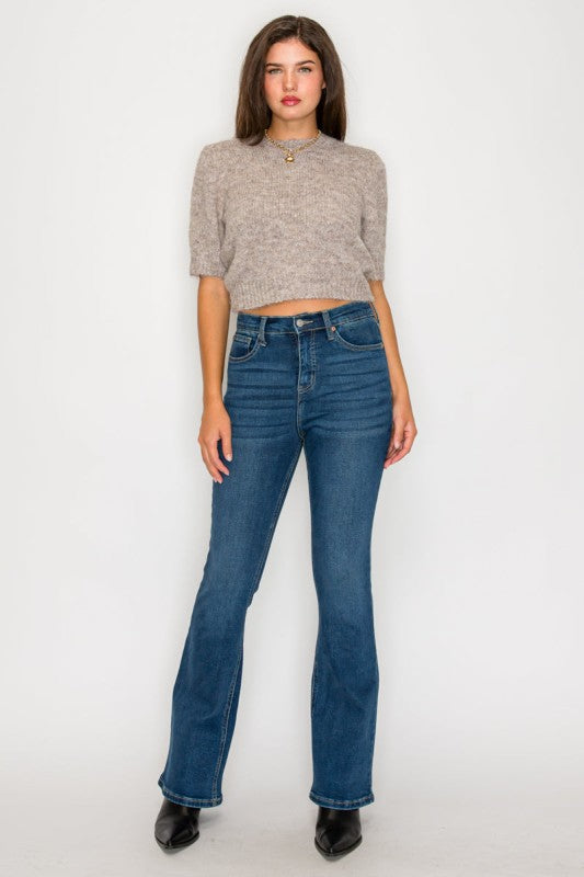 High Rise Tummy Control Bootcut Signature Jeans
