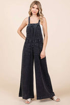 Mittoshop Textured Wide Leg Overalls