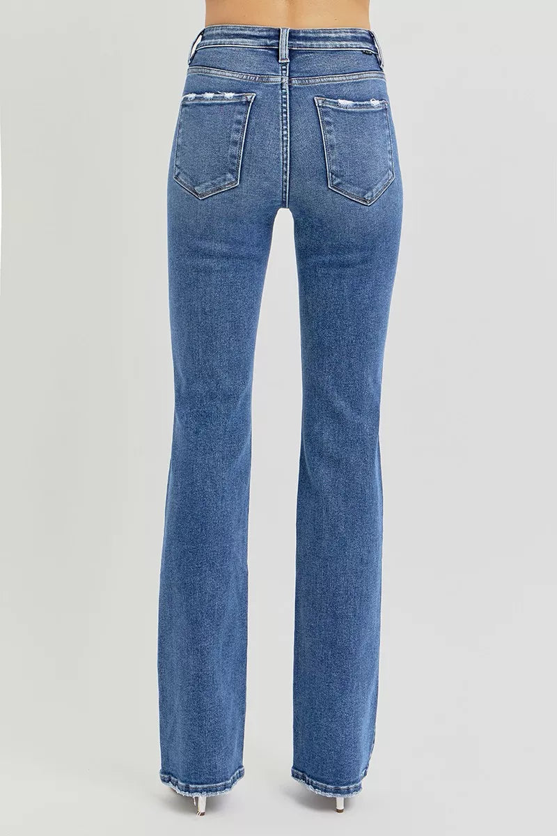 Tummy Control High Rise Straight Jeans