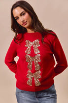Sequins Embellished Christmas Sweater