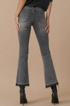 High Rise Bootcut Crop Jeans