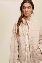 Listicle Quilted Denim Jacket