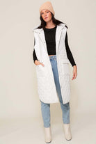 TIMING Oversized Quilted Midi Jacket