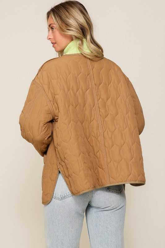 Lumiere Quilted Puffer Jacket with Pockets