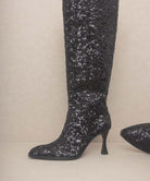 Oasis Society Jewel Knee High Sequin Boots