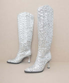 Oasis Society Jewel Knee High Sequin Boots
