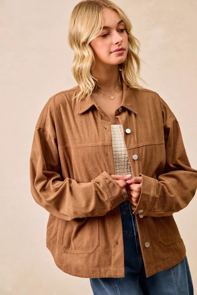 Corduroy Relaxed Fit Shacket