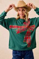 Plaid Christmas Fleece Pullover