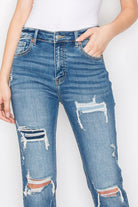 Tummy Control High Rise Straight Jeans