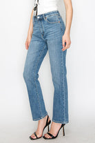 Tummy Control High Rise Slim Straight Jeans
