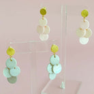 Ellison and Young Shell Disc Chandelier Earring