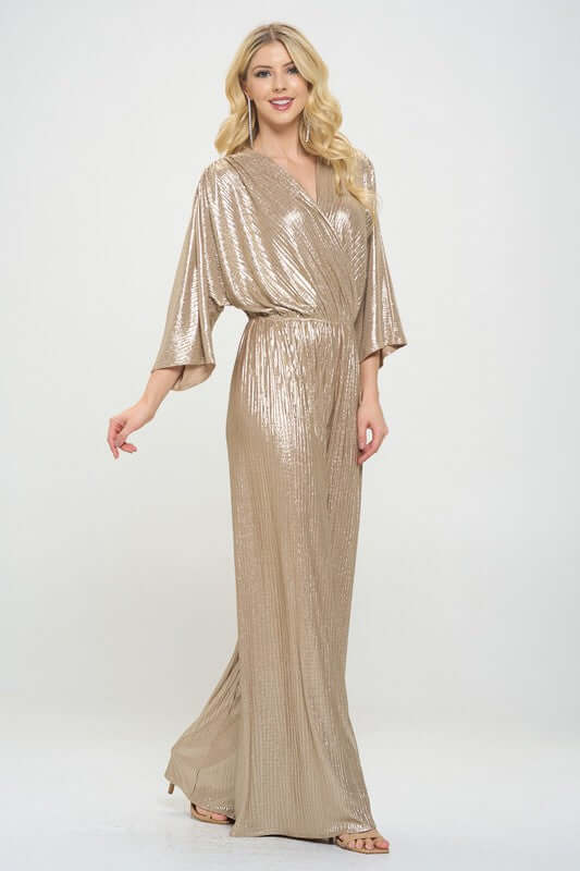 Kimono Sleeve Wide Leg Jumpsuit