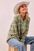 Striped Long Sleeve Sweater