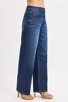 Mid Rise Wide Baggy Jeans