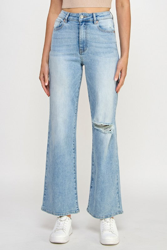 High Rise Relaxed Wide Leg Jeans