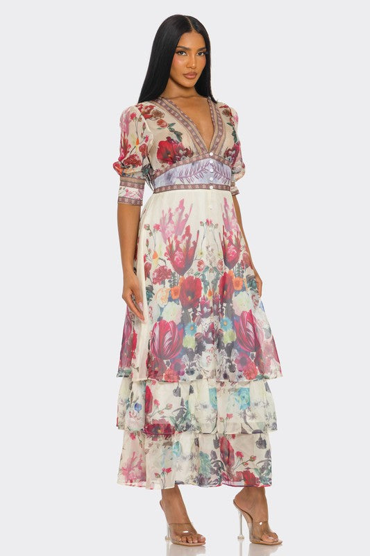 Floral Enchantment Maxi Dress