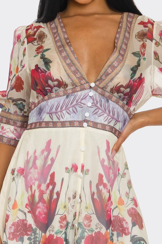 Floral Enchantment Maxi Dress