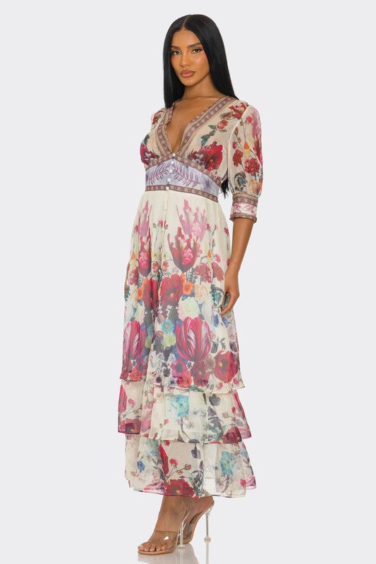 Floral Enchantment Maxi Dress