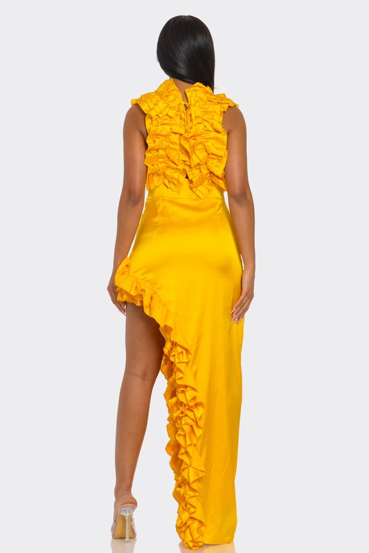 Golden Hour Ruffle Gown