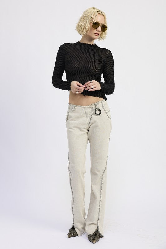 Asymmetrical Long Sleeve Top