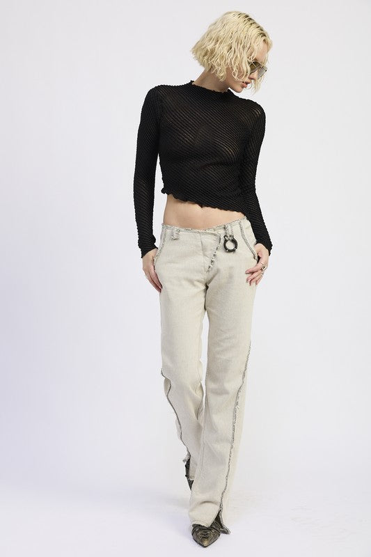 Asymmetrical Long Sleeve Top