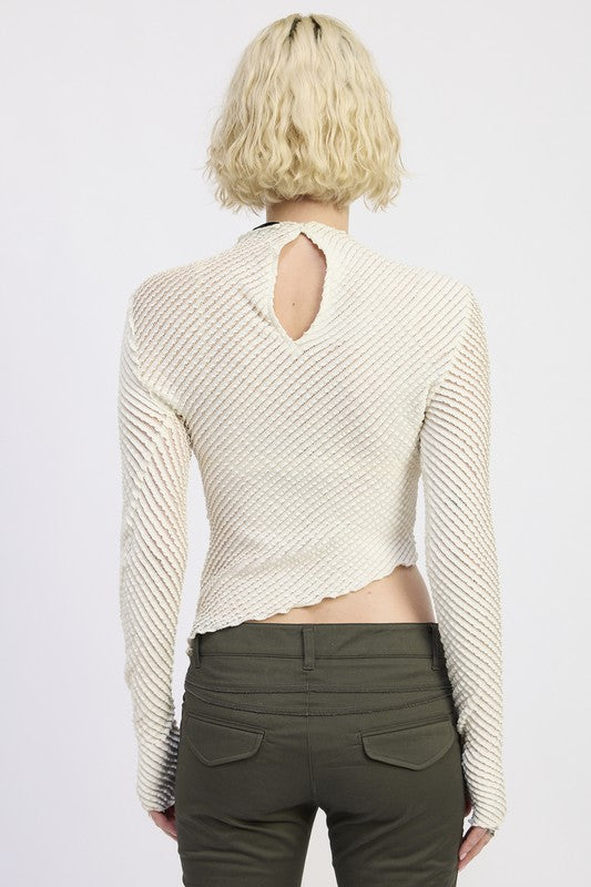 Asymmetrical Long Sleeve Top