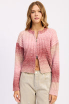RIBBED CARDIGAN WITH DOUBLE ZIPPER