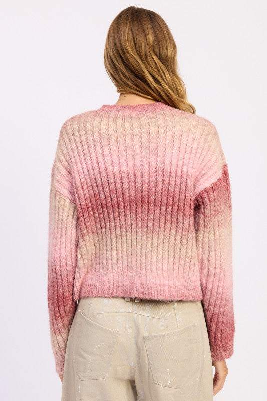 RIBBED CARDIGAN WITH DOUBLE ZIPPER